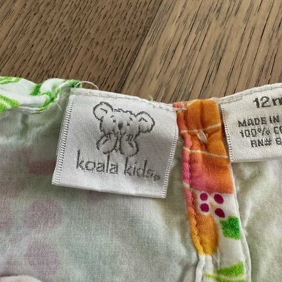 Koala Kids Girls Colorful Hawaiian Flower Spaghetti Strap Tank Top Size 12M - Picture 6 of 8